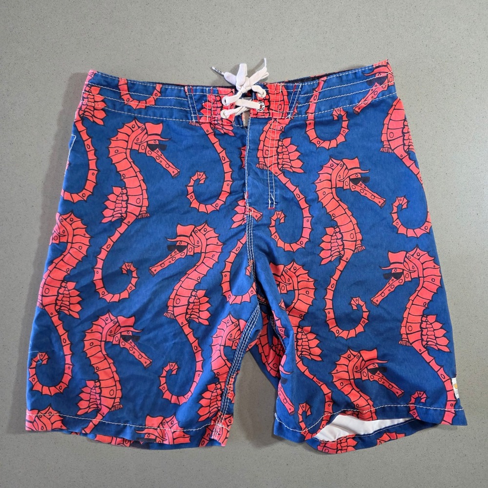 Billabong x Andy Davis Seahorse Board Shorts Blue Red Mens Size 31 M121USEA
